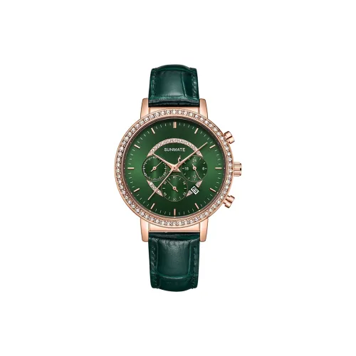 SUNMATE Кварцевый Movement Унисекс Часы 38 мм Зеленые
