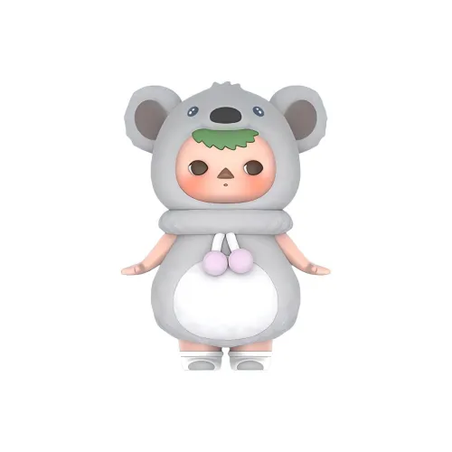 POP MART Коллаборация Edition Pucky Коала Baby Прозрачный Слепой Бокс на Карточке 100% 7,5см
