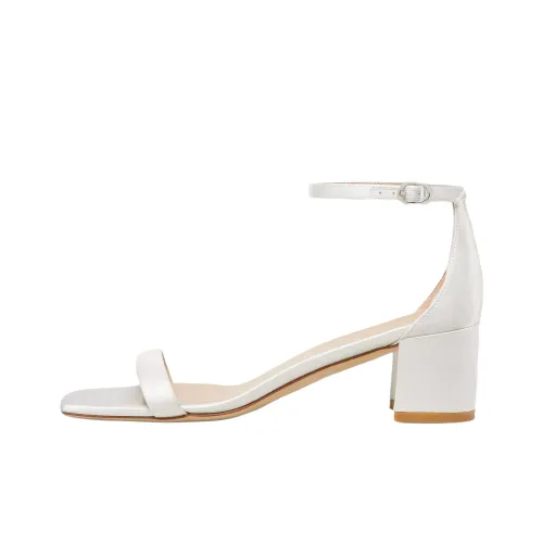 Stuart Weitzman SW SIMPLECURVE 50 One Ремень Сандалии 5см Женские Белые