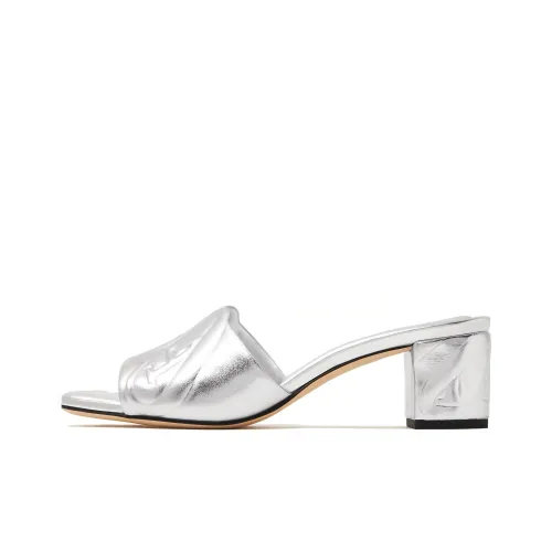 Alexander McQueen Слипоны Серебряные Женские