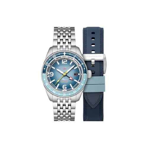 SPINNAKER FLEUSS Collection Наручные часы Автоматический механический механизм Синий циферблат Мужские часы