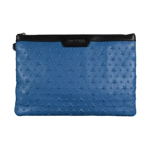 Jimmy Choo GRAIN LEATHER Клатч Мужской Синий