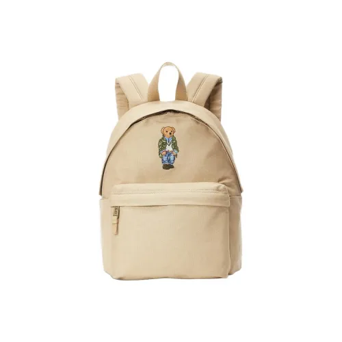 Polo Ralph Lauren Холст Рюкзак Стандартный Детский Бежевый Желтый