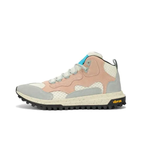 Vibram x BRANDBLACK MID Беговые кроссовки Мужской Серый Розовый