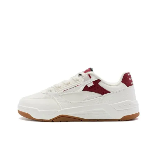 XTEP Новый Свечение Легкий Низкий Топ Кроссовки для скейтбординга Женские Белые Красные