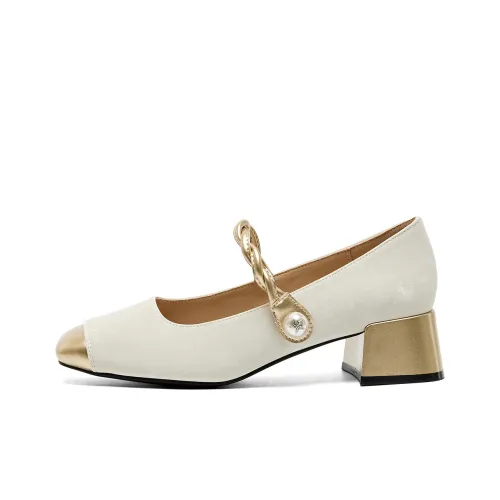 JOSINY Грубый каблук Мэри Джейн обувь 4,5 см Женская