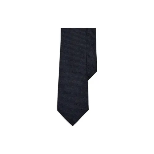 Ralph Lauren Linen Mulberry Silk Ties Unisex Black Ральф Лорен Лен Шелковые Галстуки Тутового Шелка Унисекс Черный
