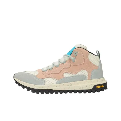 BRANDBLACK Высокие кроссовки для бега женские серо-розовые