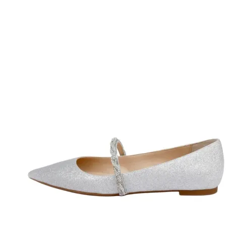 Badgley Mischka VANA Планшет Mary Jane Женские Серебристые