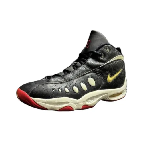 Nike Air Afterburner Slip-resistant Abrasion-resistant High Top Vintage Basketball Shoes Men's Black Найк Эйр Афтербернер Противоскользящий Устойчивый к истиранию Высокий Топ Винтажные Баскетбольные Кроссовки Мужские Черные