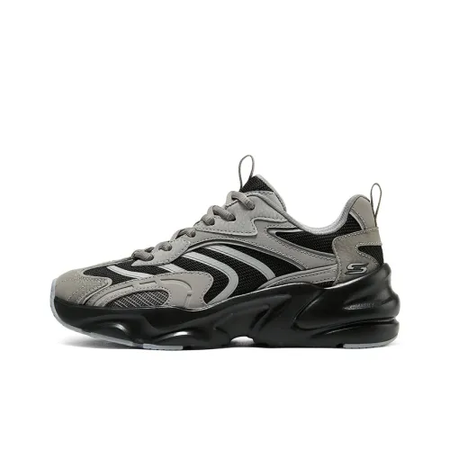 Skechers DLITES Беговые кроссовки Низкий верх Серый/Черный Женские