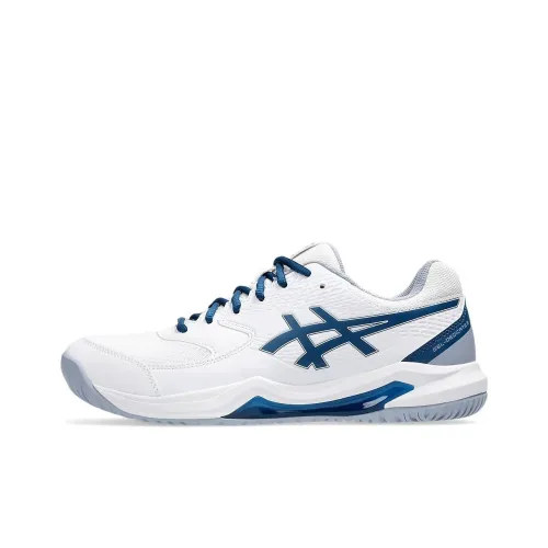 Asics Gel Dedicate 8 Low Топ Теннисные Кроссовки Мужские Белые и Синие