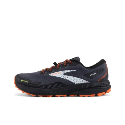 Brooks Divide Амортизация Износостойкие Низкие Кроссовки для Бега Мужские Черные