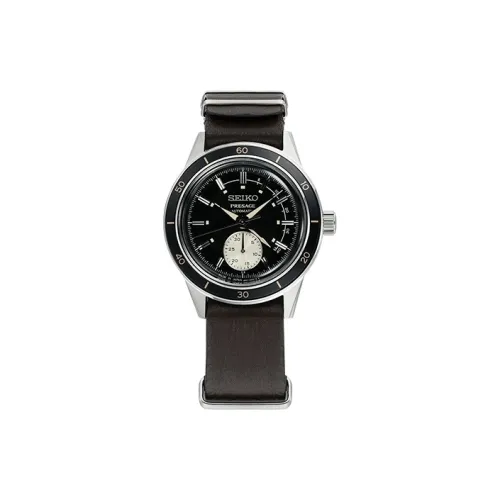 SEIKO Механический механизм Мужские часы серии Presage, 40,8 мм * 40,8 мм * 14,32 мм, черный