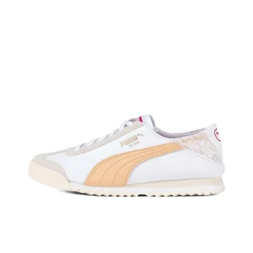 PUMA Roma Low Топ Скейтборд Кроссовки Унисекс Белый Оранжевый