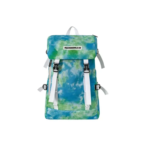 OZUKO Оксфорд Рюкзак Унисекс Синий And Зеленый Tie Dye Черный Tie Dye