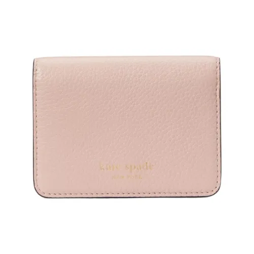 Kate Spade Коровья кожа Держатель для визиток Стандартный Женский Розовый