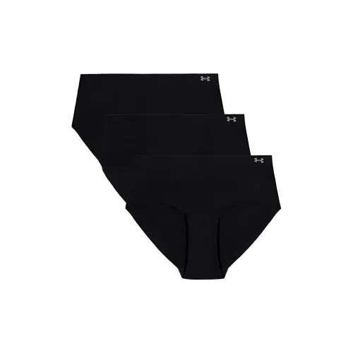 Under Armour 3 пачки черные женские трусы-бикини