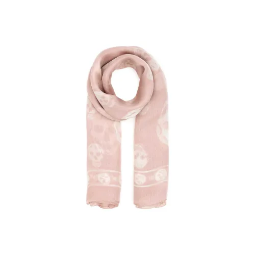 Alexander McQueen Шелковые шарфы Женские Розовые