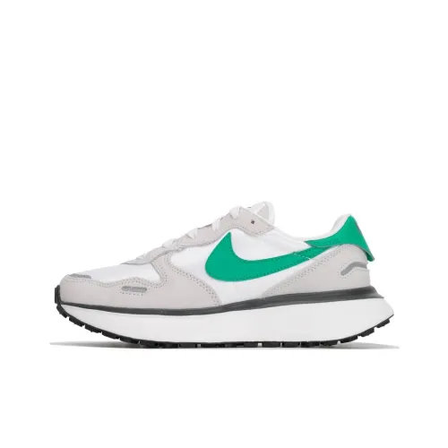 Nike Phoenix Waffle Slip Resistant Abrasion Resistant Дышащий Низкий Топ Casual Женский Белый Серый Зеленый