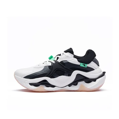 361° Wind Whirlpool Амортизация Легкий Низкий Топ Повседневные Беговые кроссовки Мужские Белый Черный