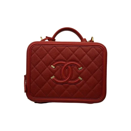 CHANEL Личи Кожа Camera Сумка Сумка Сумка через плечо Сумка через плечо Средний Женская Красно-золотая