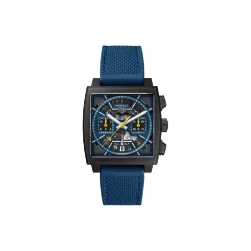 TAG HEUER Автоматический механический механизм Мужские часы Monaco Collection 39мм*39мм*15,2мм Скелет