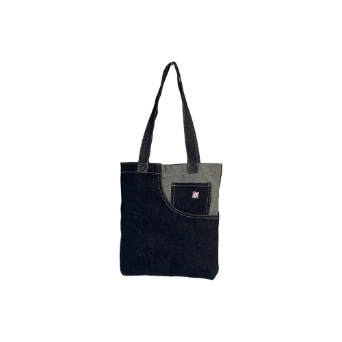 OUZIHUANG Canvas Bag Tote Bag Shopping Bag Shoulder Bag Standard Unisex Black Dark Blue OUZIHUANG Холщовая сумка Тоут сумка Сумка для покупок Сумка через плечо Стандартная Унисекс Черный Темно-синий
