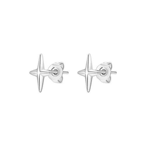 Серьги-гвоздики из титановой стали PEACE CAT Унисекс