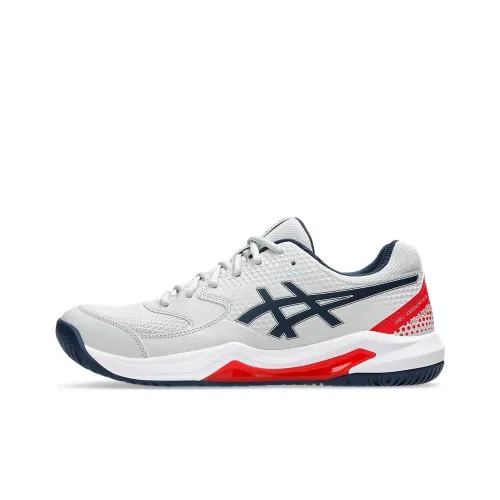 Asics Gel Dedicate 8 Low Топ Кроссовки для тренировок Мужские Серый Синий Красный