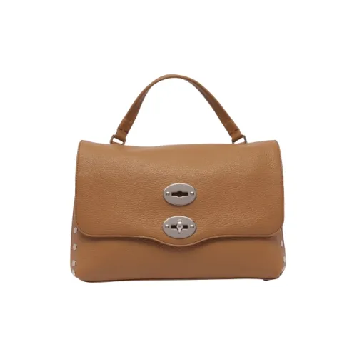 Zanellato Первый слой кожа через плечо сумка маленькая женская коричневая