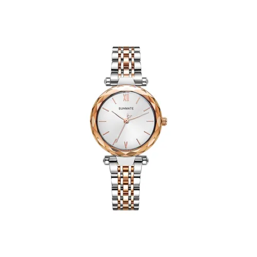 SUNMATE Кварцевый механизм Женские часы 32 мм Белый