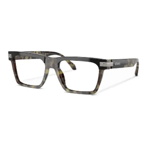 VERSACE Ацетат Прямоугольные Оправы для Очков Мужские Серые