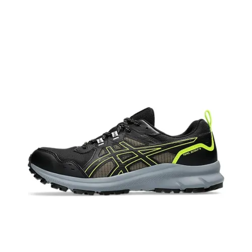 Asics Trail Scout 3 Беговые кроссовки Низкий Топ Черный Желтый Мужской