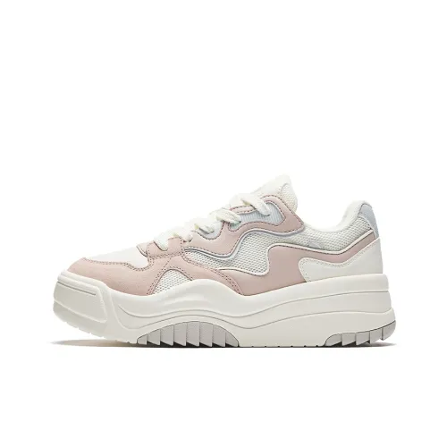 ANTA Данцзай Обувь 2,0 Высота Увеличивающая Легкий Низкий Топ Скейтбординг Кроссовки Женские Лотос Серый