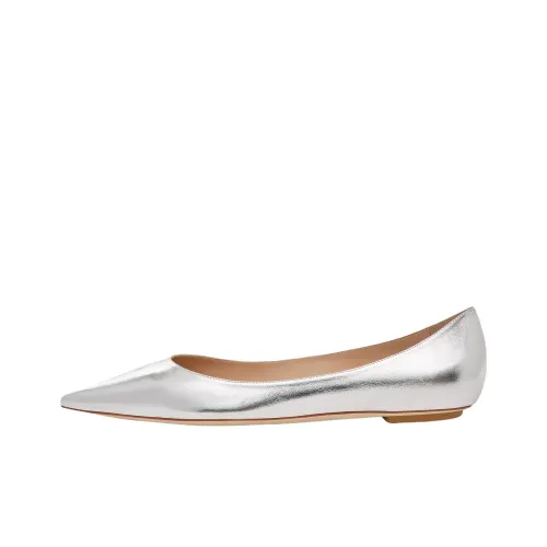 Stuart Weitzman SW Эмилия Планшет Повседневная Обувь Женская Серебряная