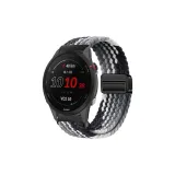 Вязаные ткани, магнитная застежка, ремень [черно-коричневый]