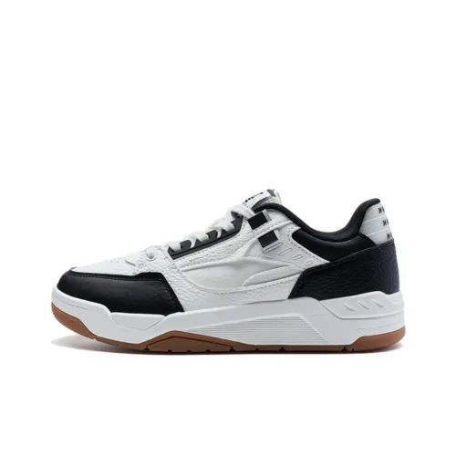 XTEP Новый Свечение Легкий Низкий Топ Кроссовки для скейтбординга Женские Белый Черный