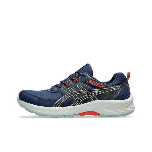 ASICS Gel Venture 9 Low Top Trail Беговые кроссовки Мужской Черный
