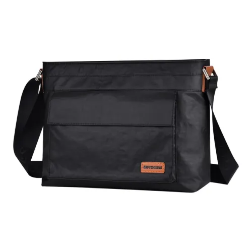 SEPTWOLVES Сумка через плечо из ткани стандартная унисекс черная