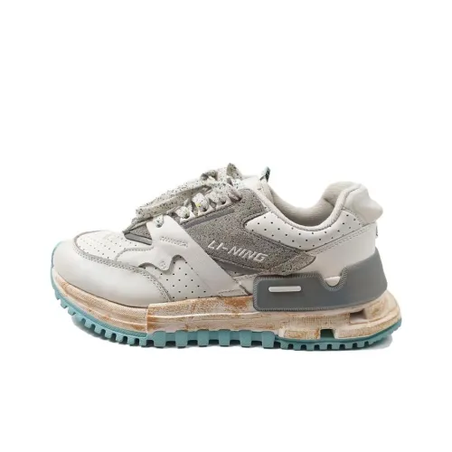 LINING 001 Slip Резистентный Низкий Топ Кэжуал Женский Mist Белый