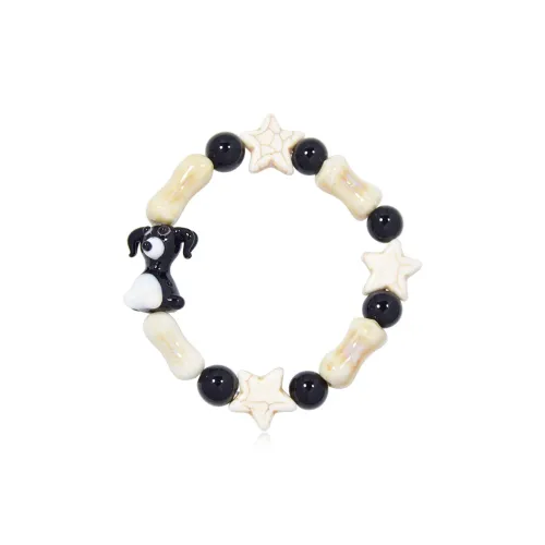 AWE Керамика Luxe Дизайн Мультяшный Пять Углов Звезда Винтаж Браслет с Бусинами Женские