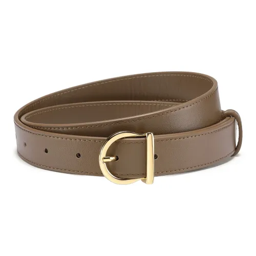 JAGUAR Luxe Натуральная кожа Коричневый ремень Коровья кожа ремень Женский Ширина 2,5 см