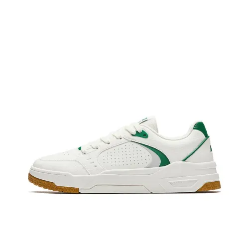 ANTA 982GZ Slip-on Resistant Low Top Скейтборд Кроссовки Мужские Белый Зеленый