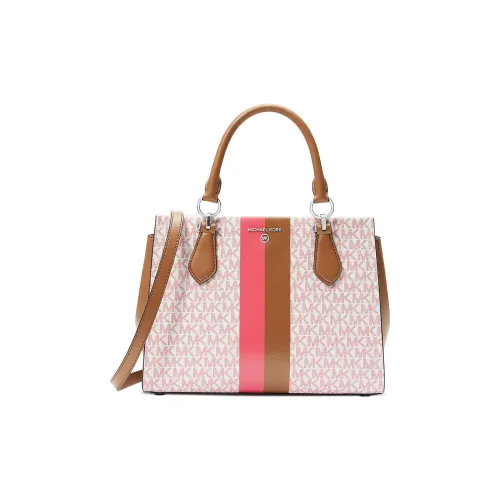 MICHAEL KORS Marilyn Холст с печатью Сумка Сумка через плечо Сумка через плечо Средний Женская Розовая и Коричневая