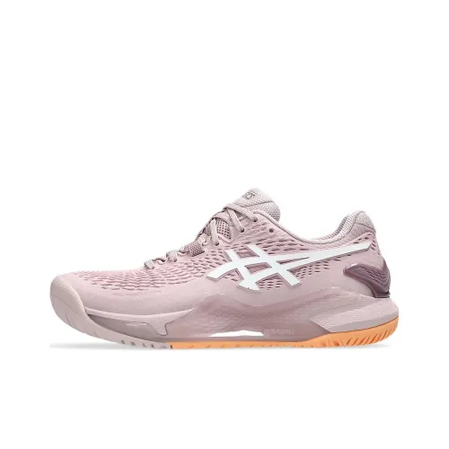 Asics Gel Resolution 9 Low Топ Кроссовки для тенниса Унисекс Фиолетовый Белый