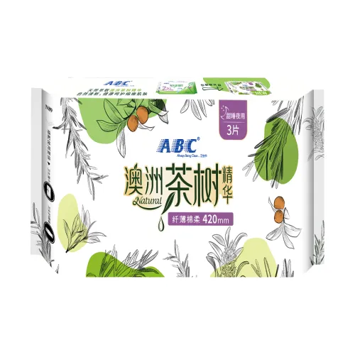 ABC Australian Tea Tree Serum Тонкий Wa Soft Cotton Гигиенические прокладки Антибактериальный Слегка кислый 420 мм