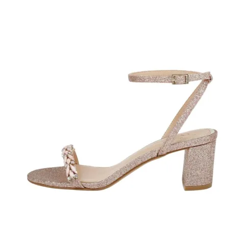 Badgley Mischka Danni One Ремешок Сандалии 5,5 см Женские Розовое Золото