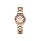 Розово-золотой корпус, стальной браслет