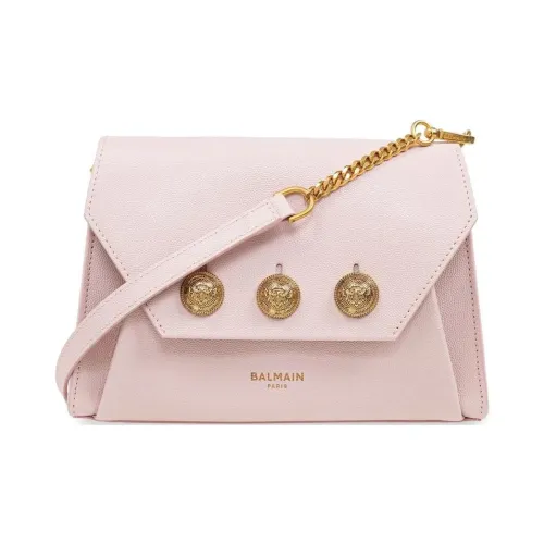 BALMAIN Телячья кожа Сумка через плечо Сумка на плечо Женская Розовая
